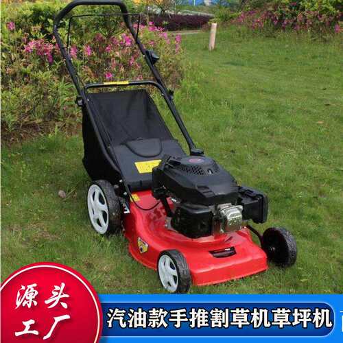 割草集草一体草坪剪草机 机场花园草坪修剪手推自走式剪草割草机