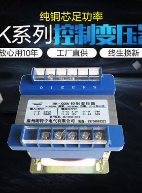 工厂直供BK-100W 220V380V变6V12V24V36V110V220V机床控制变压器