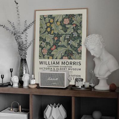William Morris威廉·莫里斯的印花装饰画北欧朵卧室咖啡馆挂画