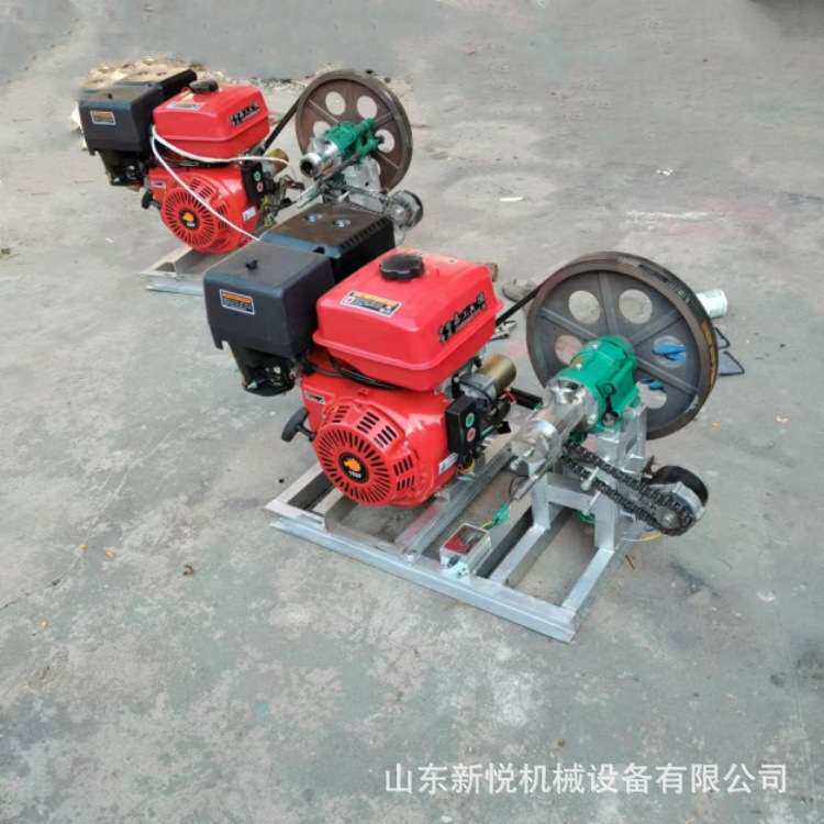 家用玉米膨化机 小型汽油机带爆米花机 流动车载式夹心空心棒机