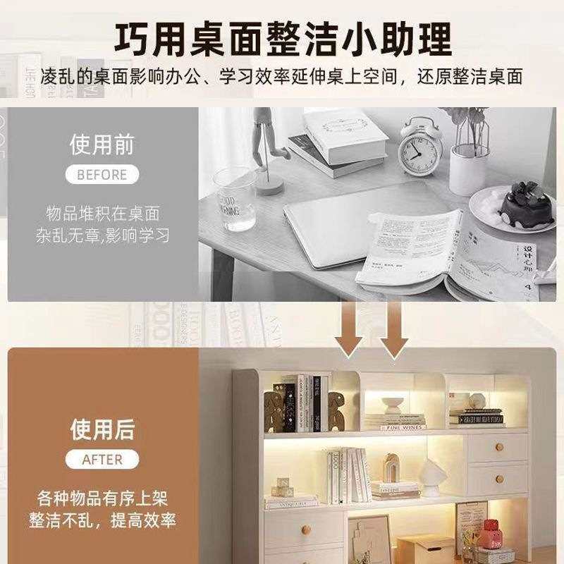 桌上书架书立架桌面收纳架多层书桌置物架储物柜学生收纳宿舍神器