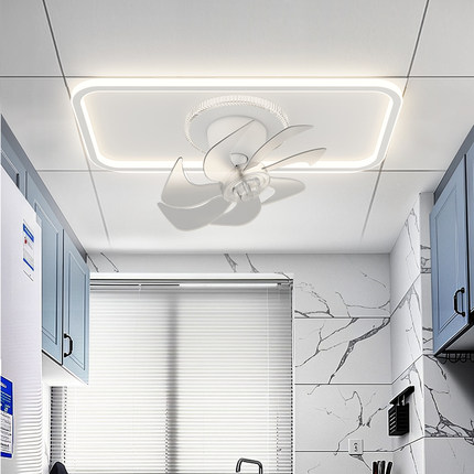 集成吊顶led灯平板灯铝扣板面板厨房卫生间吊顶风扇灯2024年新款