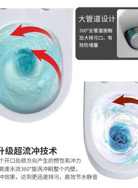 新款上市 超漩冲水壁挂马桶智能小户型暗装入墙式水箱 悬挂墙座便