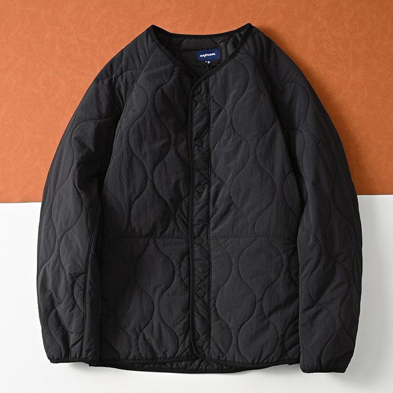 外贸日单工厂尾货秋冬男女款无领棉衣轻薄保暖内搭棉服棉袄外套潮