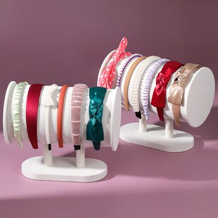 大号发箍架绒布首饰架头饰发绳展示架发圈头箍收纳架柜台陈列架子