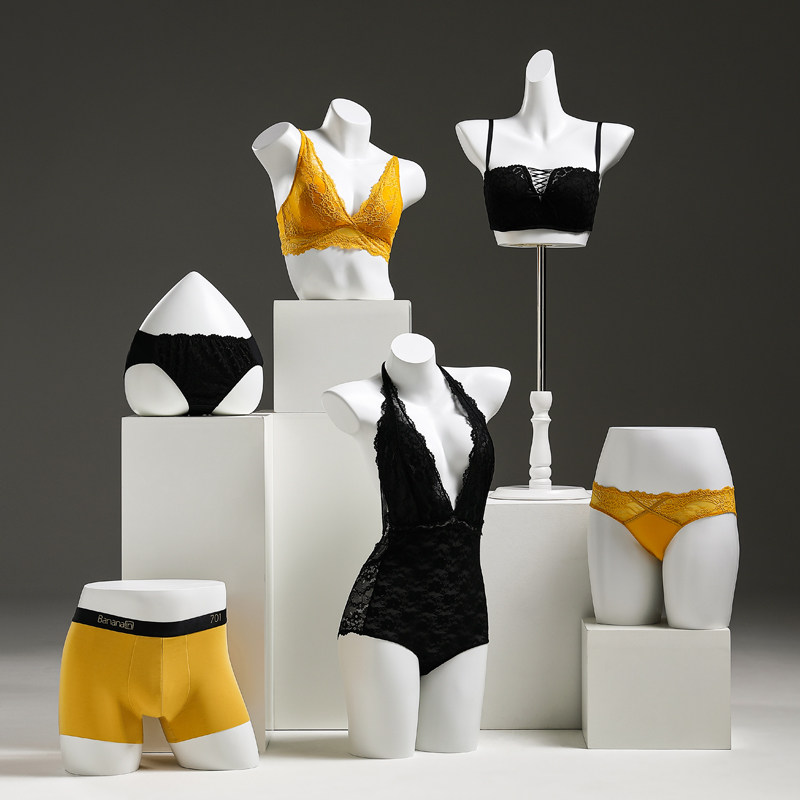 服装店内衣模特展示架男女半身文胸内裤橱窗假人台模型道具全身