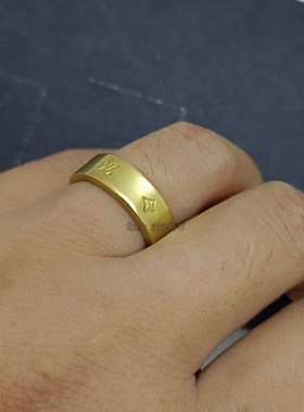 定制代加工按图定做时尚图案手工纯黄铜简约光板订做戒指指环