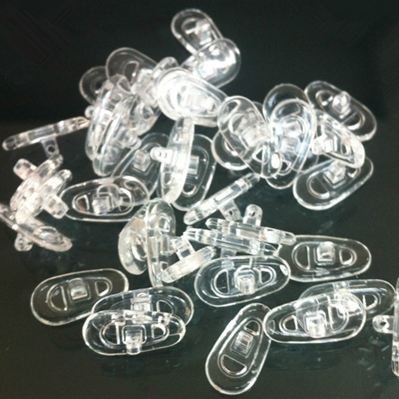 眼镜架配件 超软硅胶鼻托 减压防滑托叶防滑 眼睛 螺丝口式鼻托垫