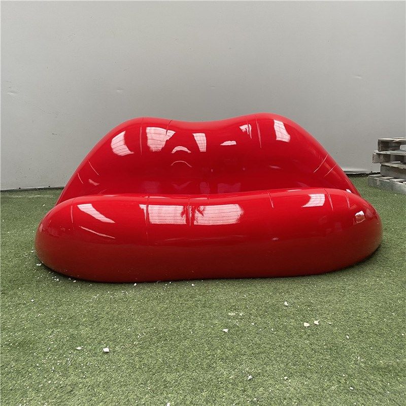 时尚个性红色嘴唇造型沙发座椅玻璃钢雕塑烤漆休闲椅婚礼活动摆件,商业/办公家具,雕塑,淘宝优惠券,粉丝福利购,淘宝优惠卷