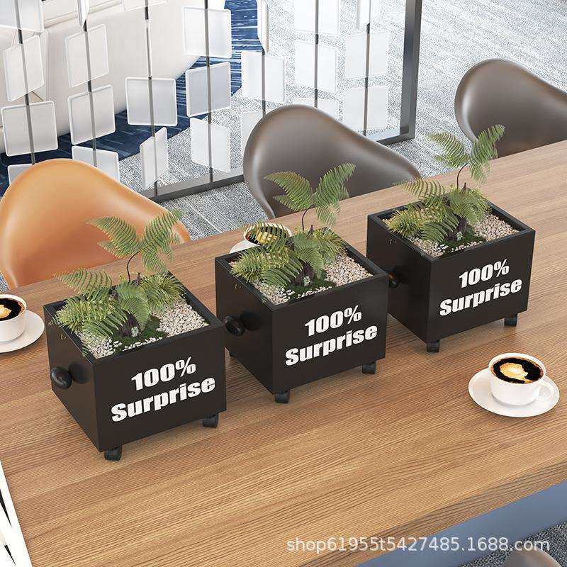 办公室桌面花箱摆件家居绿植植物室内花盆北欧客厅多肉盆栽