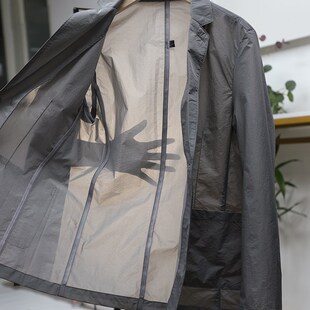 外贸商务单层便服西装 薄如蝉翼 春夏男士 炒轻弹力 风衣 门店800