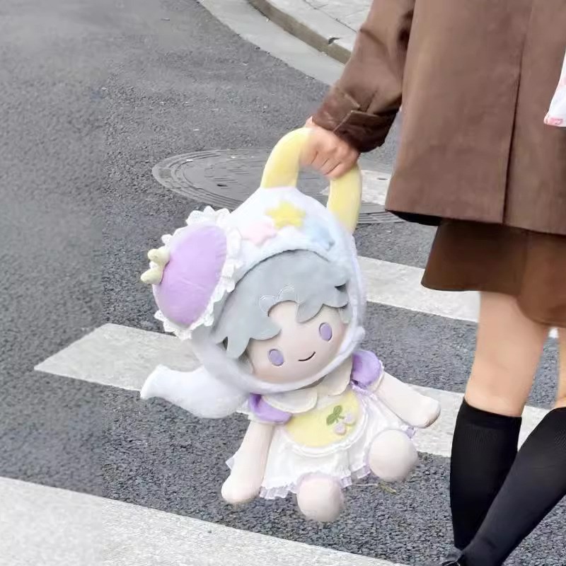 40cm坐姿娃衣卡通茶壶帽子棉花娃娃一番睡衣换装玩偶衣服外出娃鞋