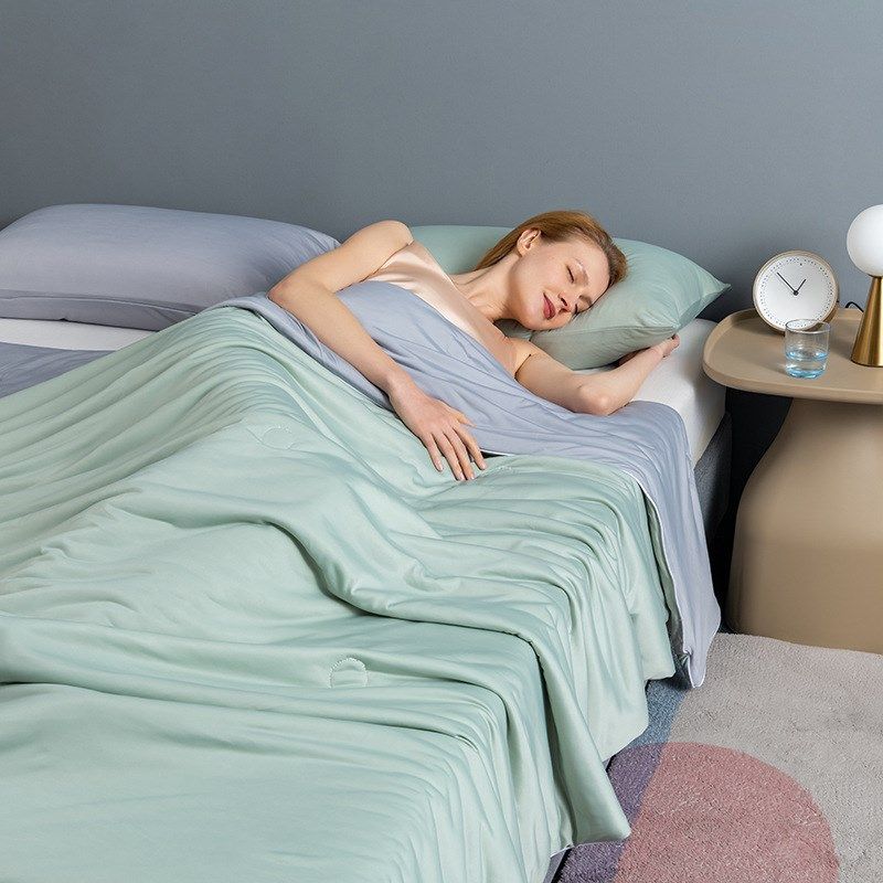A类冰淇淋凉感丝夏凉被 夏被纯色空调被可机洗夏季冰丝薄被子,床上用品,化纤被,淘宝优惠券,粉丝福利购,淘宝优惠卷