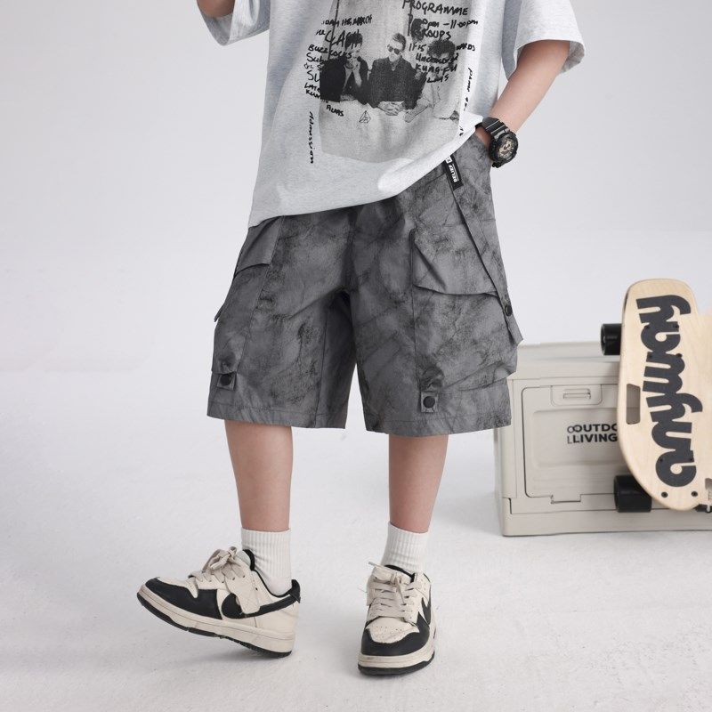男童夏季工装运动短裤2025新款儿童夏日宽松五分裤男孩薄款裤子潮,童装/婴儿装/亲子装,裤子,淘宝优惠券,粉丝福利购,淘宝优惠卷
