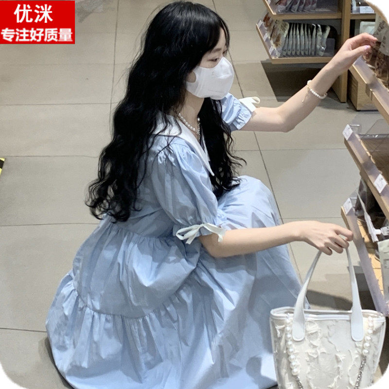 大童女连衣裙夏季12女孩森系学院风过膝长裙子15初中生学院风宽松,童装/婴儿装/亲子装,连衣裙,淘宝优惠券,粉丝福利购,淘宝优惠卷