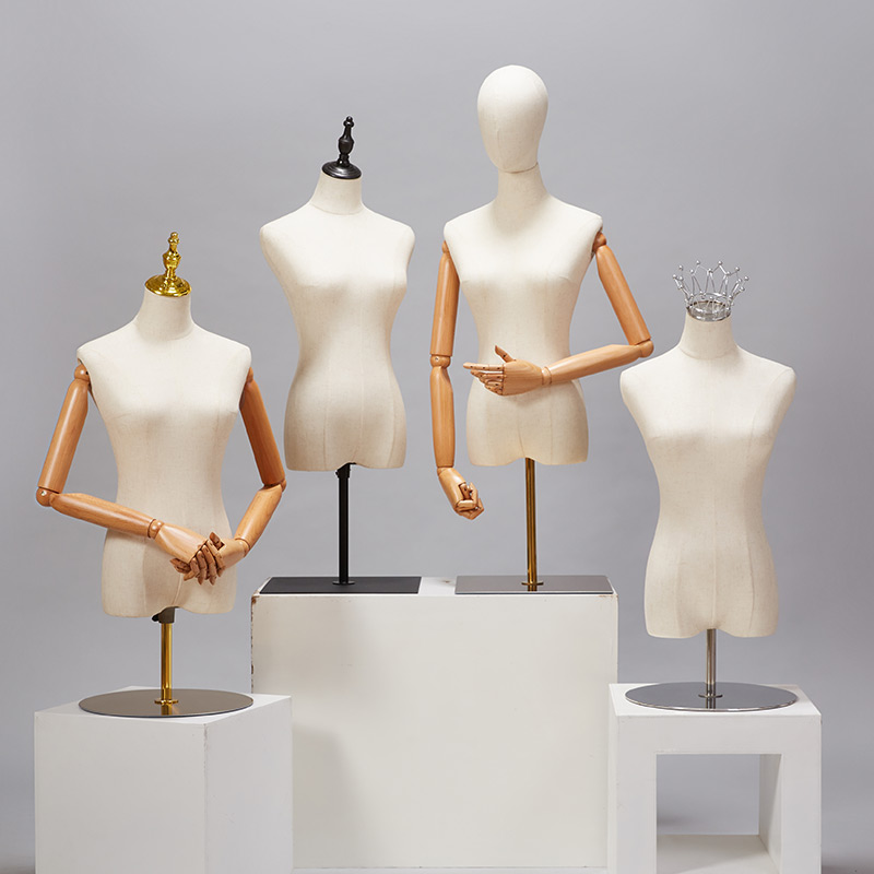 服装模特道具半身女包布人体假模台式简约展示架婚纱模型支架