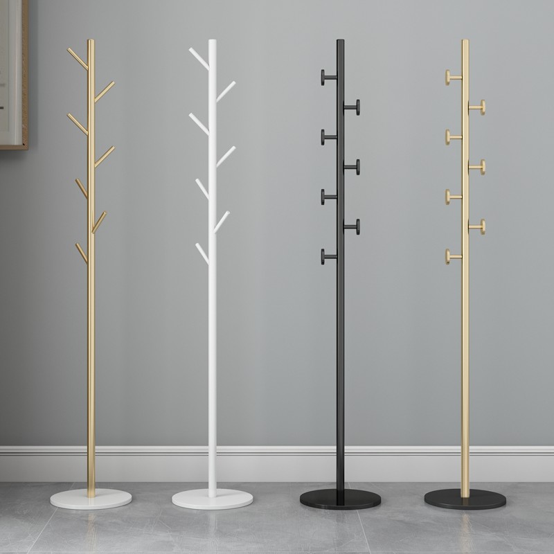 简易挂衣架省空间落地卧室衣帽架立式轻奢衣服架子简约现代挂包架