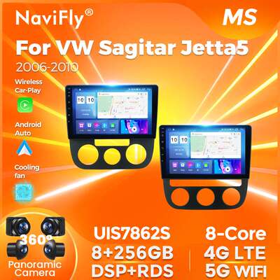 适用大众Sagitar Jetta5改装中控原车升级大屏安卓Carplay导航机