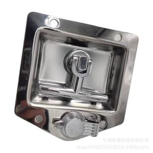中高档MS856 防护手柄折叠式 不锈钢面板锁 厢式汽车房车拖车门锁