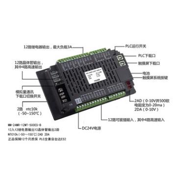 中达优控触摸屏PLC一体机5寸MM-24MR-500FX-b