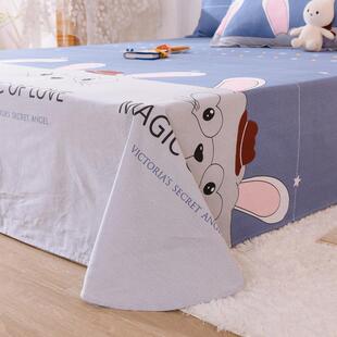 全棉床单单件亲肤学生宿舍单人双人纯棉被单单品家用单子厂家