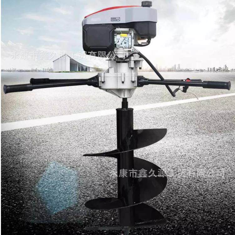 四冲程196/224CC大功率地钻种植机打桩机电线杆挖坑机打洞钻地机