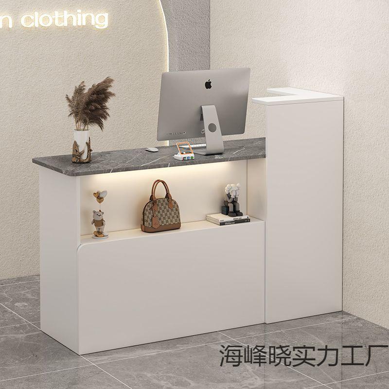 收银台吧台前台小型店铺女装店服装店柜台院按摩店新款收银柜