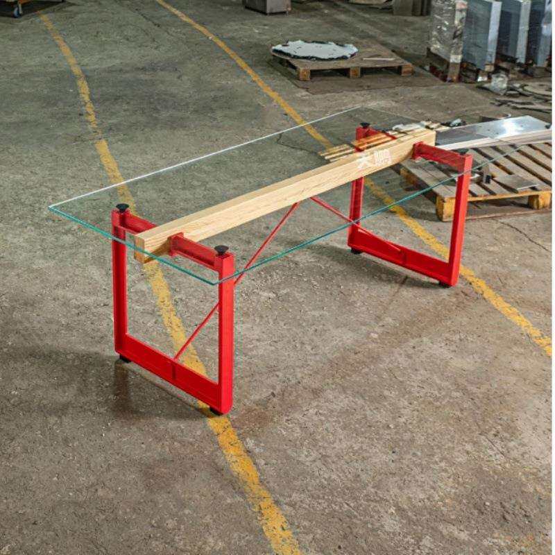 桌腿电脑桌办公桌table碳素钢Magis实心红色brut书桌铁餐支架台