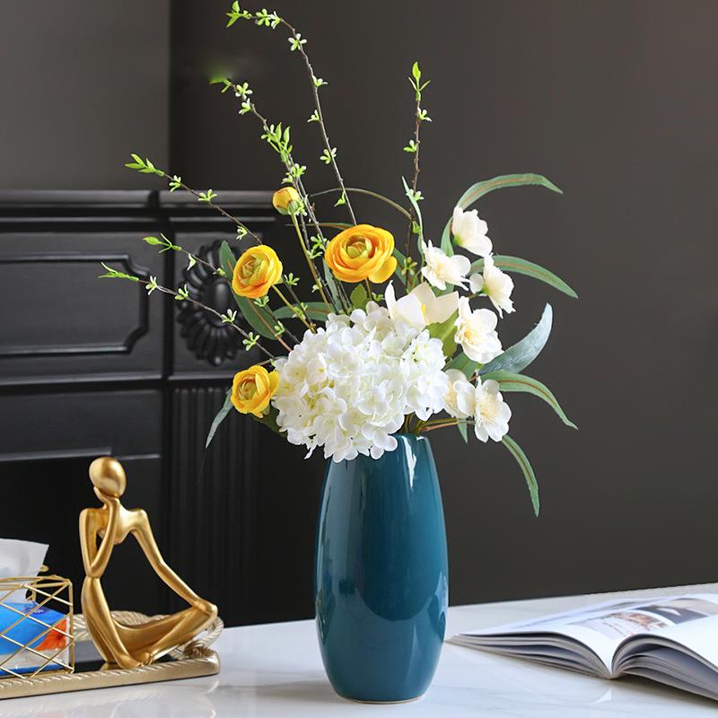 新款高档轻奢假花仿真花束摆件家居客厅餐桌面摆花插花艺装饰摆设