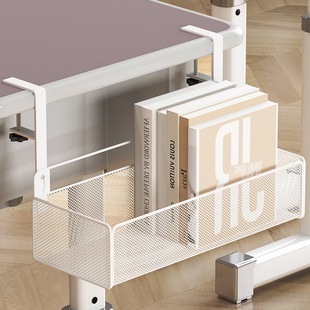 桌面书袋课桌收h纳学生桌边挂书桌侧边收纳桌下神器篮筐置物架开