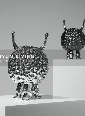 艺术抽象c卡通小羊摆件现代简约样板间客厅装饰家居创意软装搭配