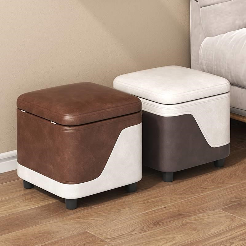 客厅收纳凳子简约可坐人收纳箱软包沙发凳入户换鞋凳试衣间储物凳