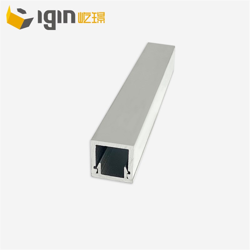 18*18-20*40mm铝合金开口管装饰管封头扣盖扁管铝管铝型材铝方通