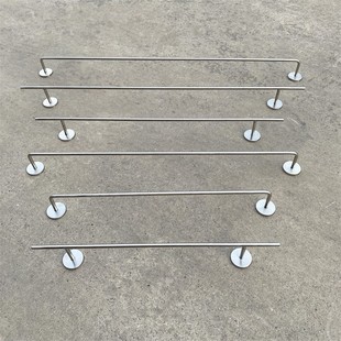 服装店展示架不锈钢上墙挂拉丝银女装货架壁挂式衣架服装陈列道具