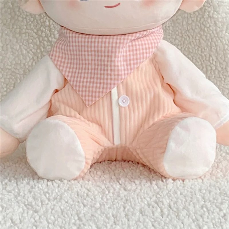 软萌爬服40cm娃衣套装坐姿衣服连体一番玩偶替换棉花娃娃套装礼物