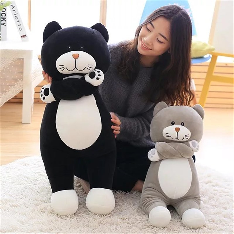 柔软猫咪公仔软体萌猫抱枕毛绒玩具亲肤陪睡布娃娃儿童礼物女生