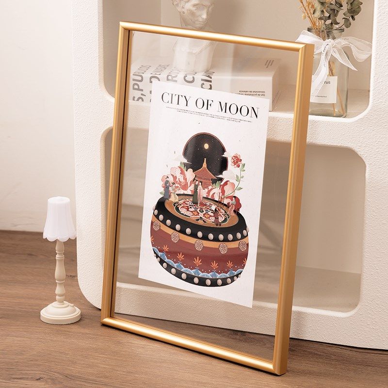 双面透明铝合金相框摆台6寸8寸10寸12洗照片做成画框空框定制挂墙,家居饰品,相框/画框,淘宝优惠券,粉丝福利购,淘宝优惠卷