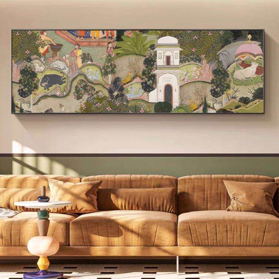 轻奢法式中古风装饰画餐厅卧室斗柜书房玄关壁画个性文艺墙壁挂画