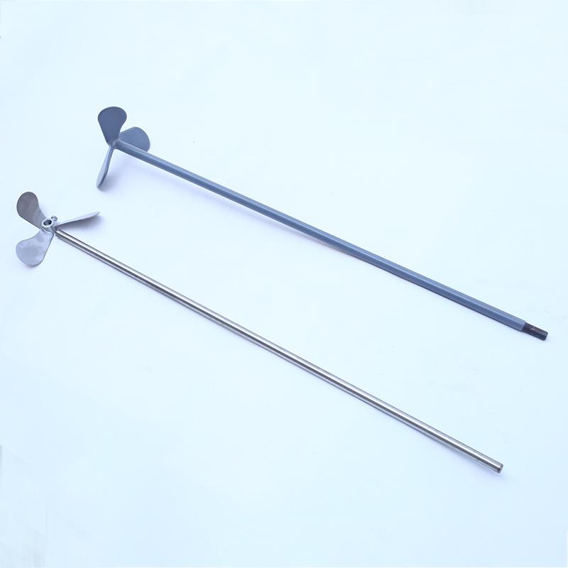 衬塑搅拌杆三叶搅拌轴桨片304不锈钢搅拌机配件螺旋叶片多功能