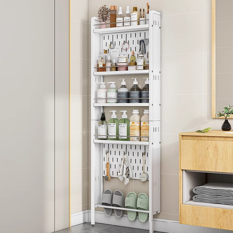 化妆室门后置物架落地超薄浴室夹缝极窄厕所缝隙洞洞板多层收纳层