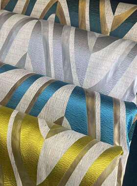 源头厂家色织高经密提花抱枕面料轻奢沙发面料时尚遮光客厅窗帘布