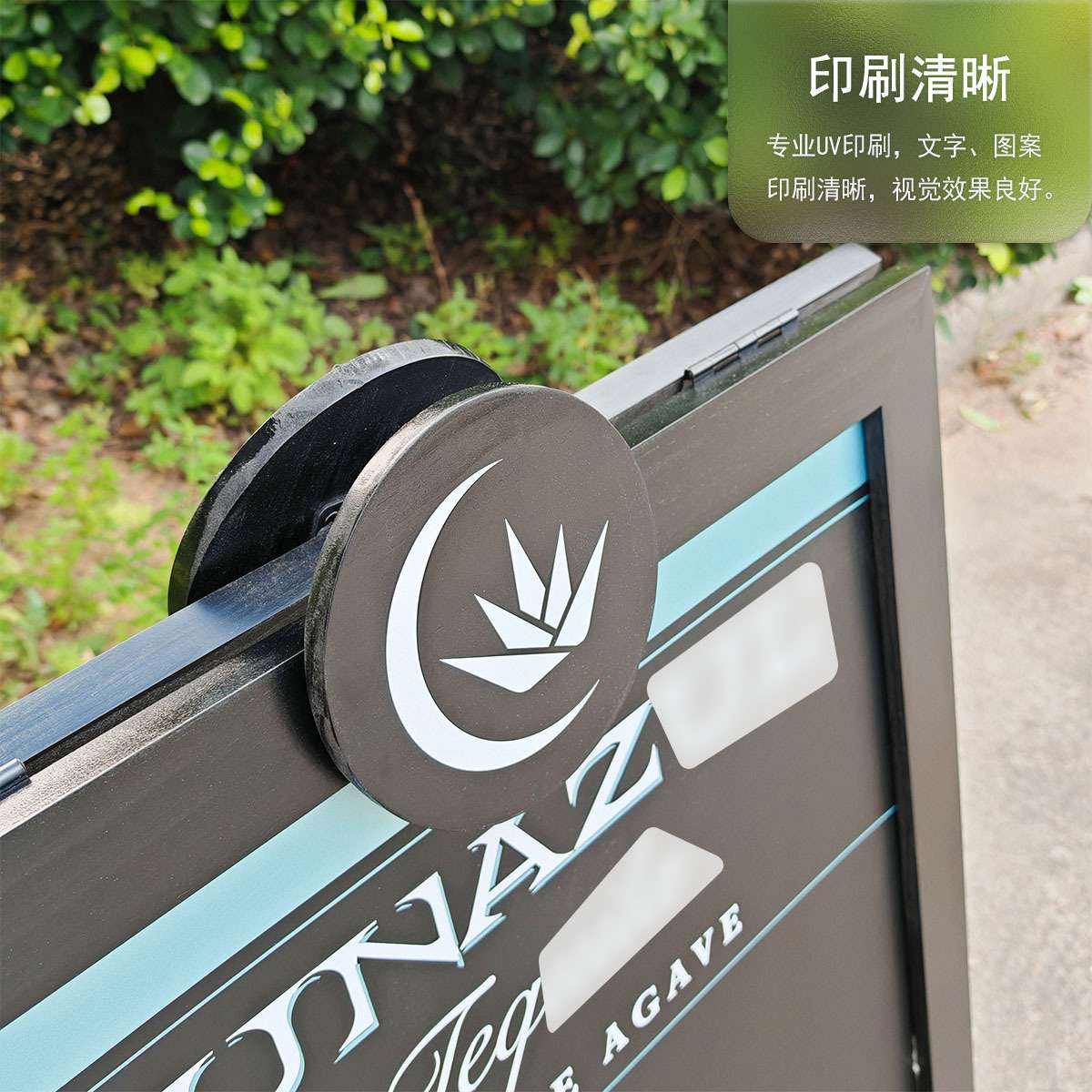 黑色木框双面磁性支架黑板商店酒吧咖啡店商品价目促销广告牌