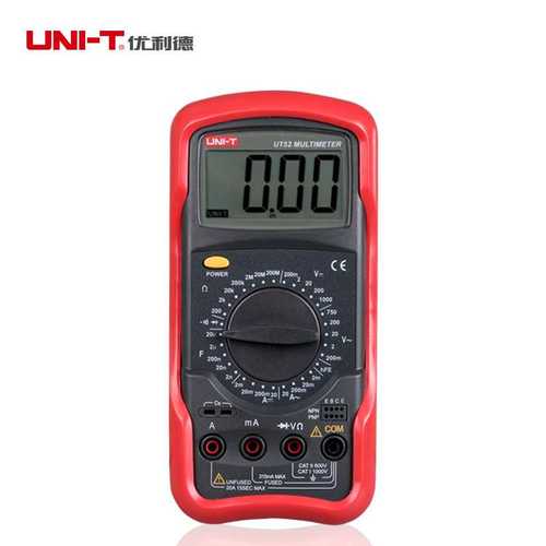 优利德UT51数字万用表UT52/UT53温度频率测量UT54/UT55/UT56万用