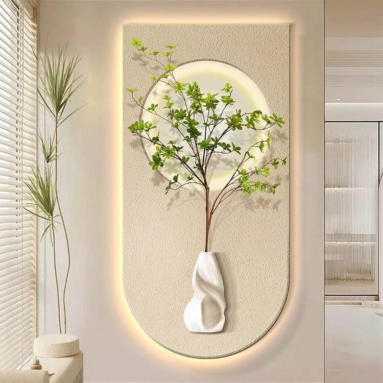 奶油风清新绿植入户玄关装饰画北欧走廊过道挂画简约高档发光壁画,电子元器件市场,其它元器件,淘宝优惠券,粉丝福利购,淘宝优惠卷