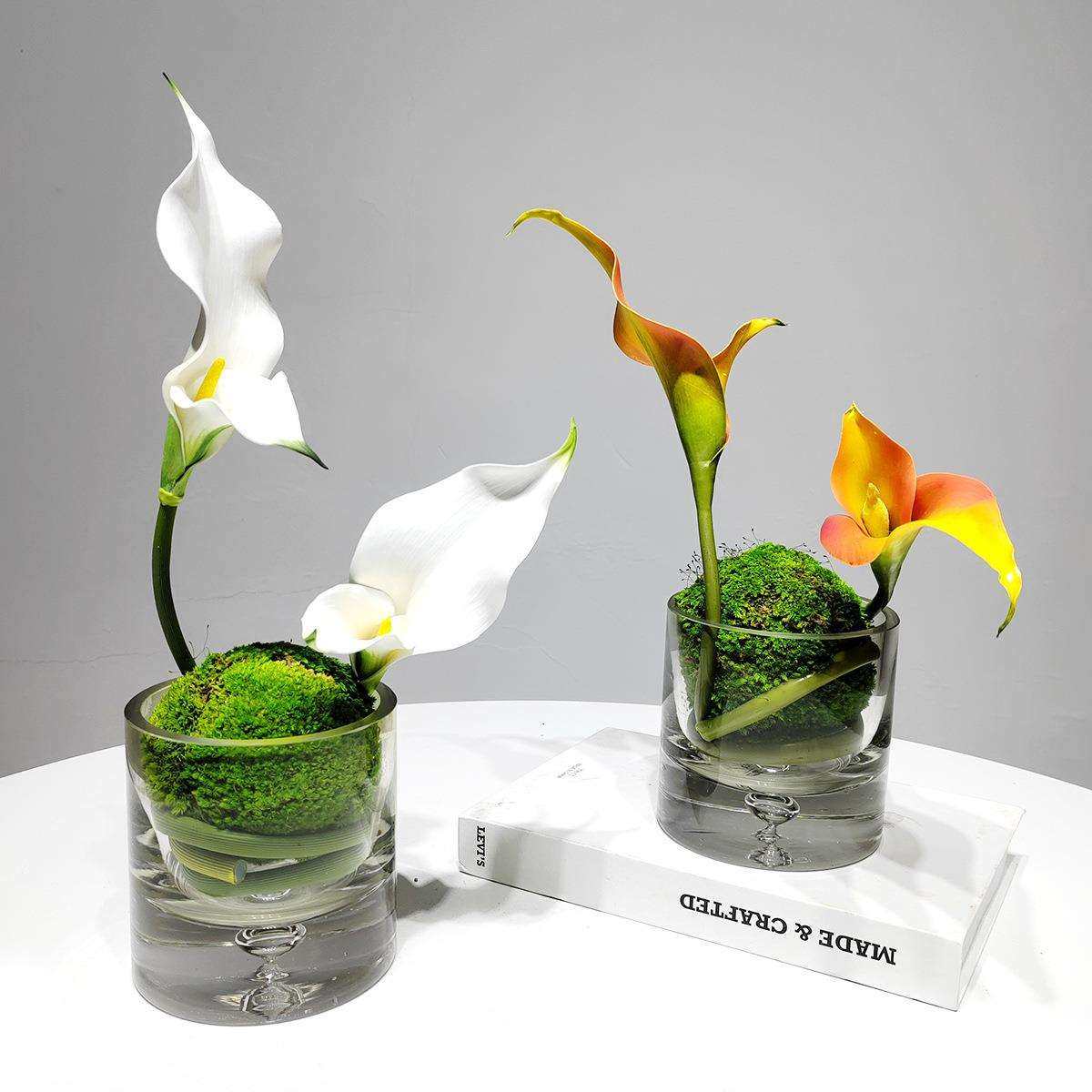 现代轻奢仿真花假花摆设玻璃花瓶餐桌面花艺摆件玄关洽谈桌装饰品,电子元器件市场,其它元器件,淘宝优惠券,粉丝福利购,淘宝优惠卷