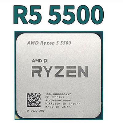 AMD锐龙CPU R5-5500 散片 6核/12线程AM4台式机CPU处理器适用b550