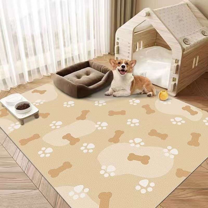 狗狗围栏垫子PVCp皮革宠物通用地垫免洗猫狗睡觉防尿专用地毯狗床