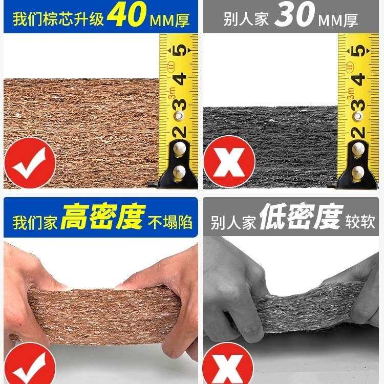 床垫席梦思环保椰棕床垫1.2/1.5/1.8/2.2*2米5/10cm薄垫子家用