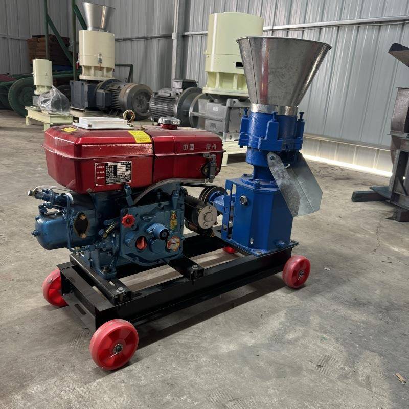 柴油机款饲料颗粒机豆杆玉米饲料颗粒机油饼豆粕鸡饲料颗粒机