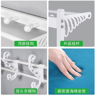 门口鞋柜和挂衣柜一体家用高柜加组合衣架落地加宽入户靠墙进门